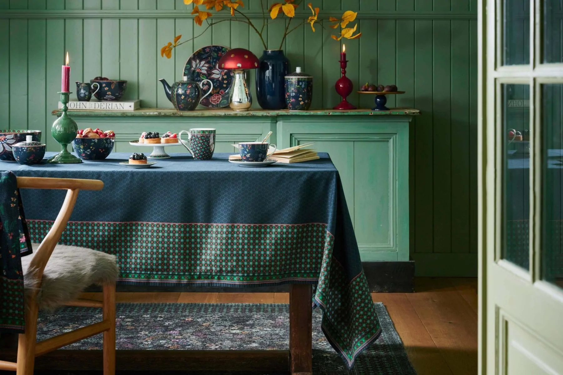 Berry Blues Blue τραπεζομάντηλο 140x180cm. - Pip Studio - Image 2