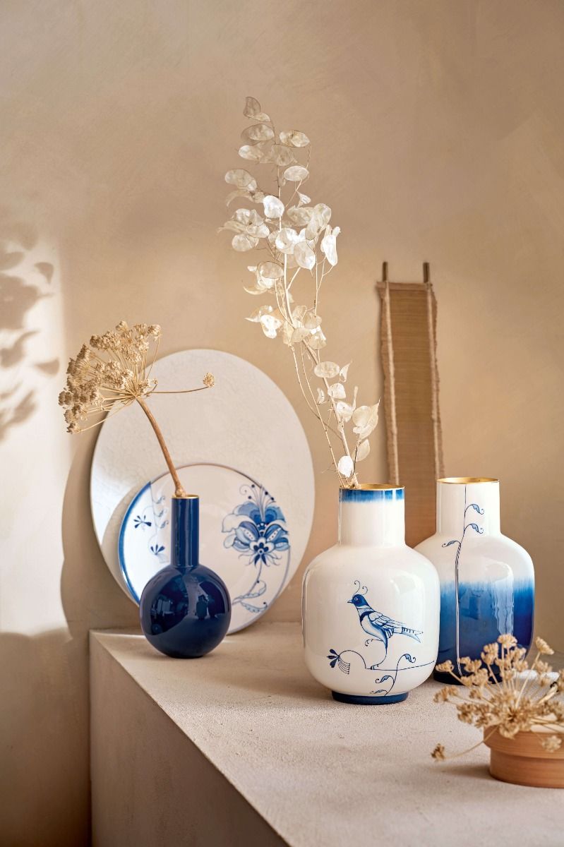 Βάζο μεταλλικό μικρό μπλε σκούρο 18x24εκ. - Pip Studio - Image 2