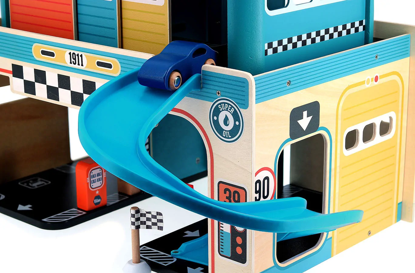 Γκαράζ αυτοκινήτων vintage ξύλινο - Vilac - Image 4