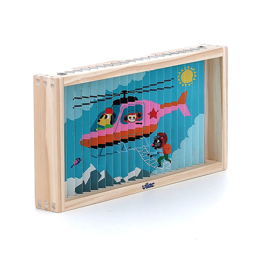 Παζλ 4 διαστάσεων με 4 μεταφορικά μέσα - Vilac - Image 2