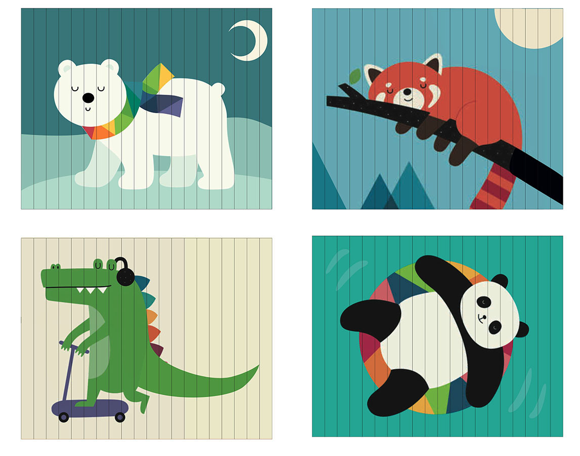 Παζλ 4 διαστάσεων με 4 ζώα - Vilac - Image 8