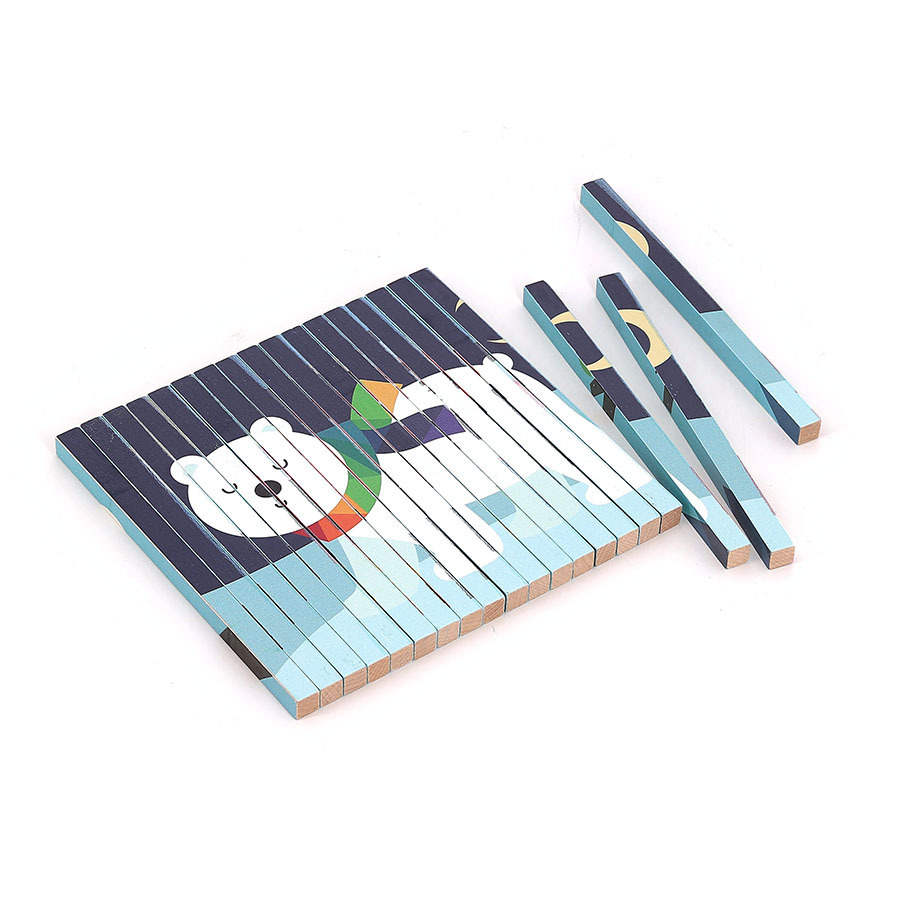 Παζλ 4 διαστάσεων με 4 ζώα - Vilac - Image 2