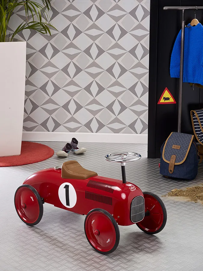 Αυτοκίνητο αγωνιστικό vintage ποδοκίνητο μεταλλικό - Vilac - Image 3