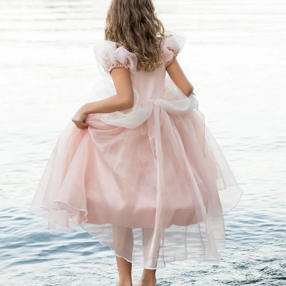 Στολή Πριγκίπισσα με ροζ μακρύ φόρεμα 6-8 ετών - Great Pretenders - Image 3