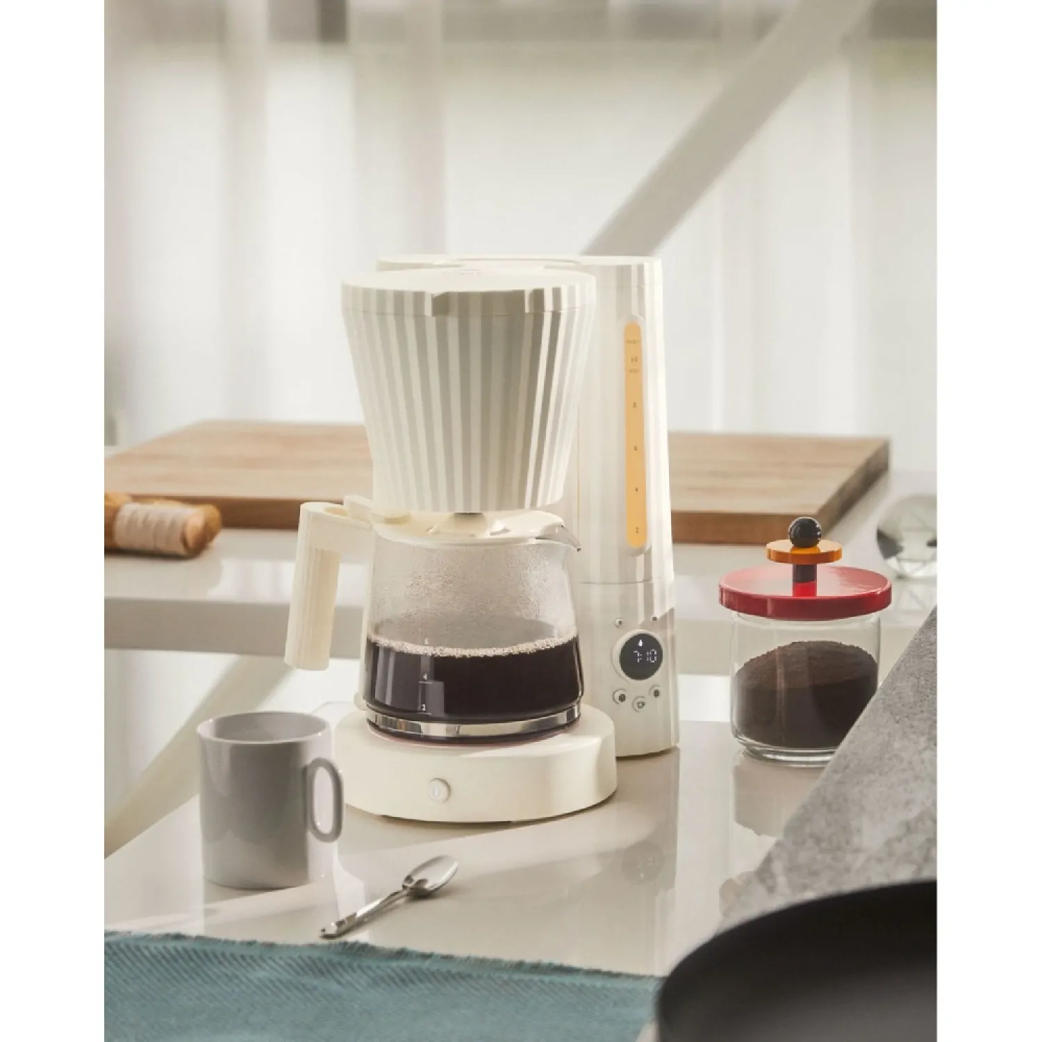 Plissé white καφετιέρα φίλτρου 1,5lt - Alessi - Image 4