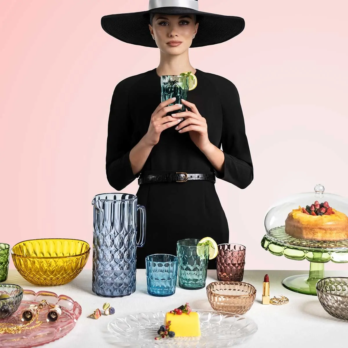 Ακρυλικός δίσκος στρογγυλός "Vanity Clear" 36εκ. - Guzzini - Image 4