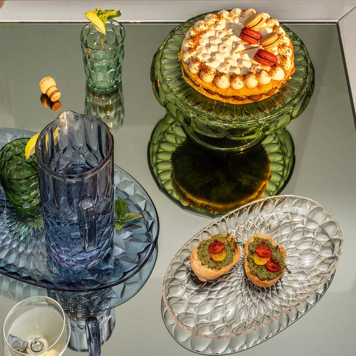 Ακρυλικός δίσκος οβάλ "Vanity Clear" 32x19,5εκ. - Guzzini - Image 3