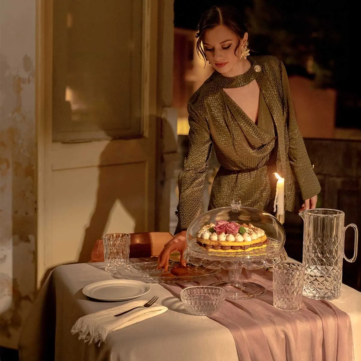 Ακρυλικός δίσκος οβάλ "Vanity Clear" 32x19,5εκ. - Guzzini - Image 4