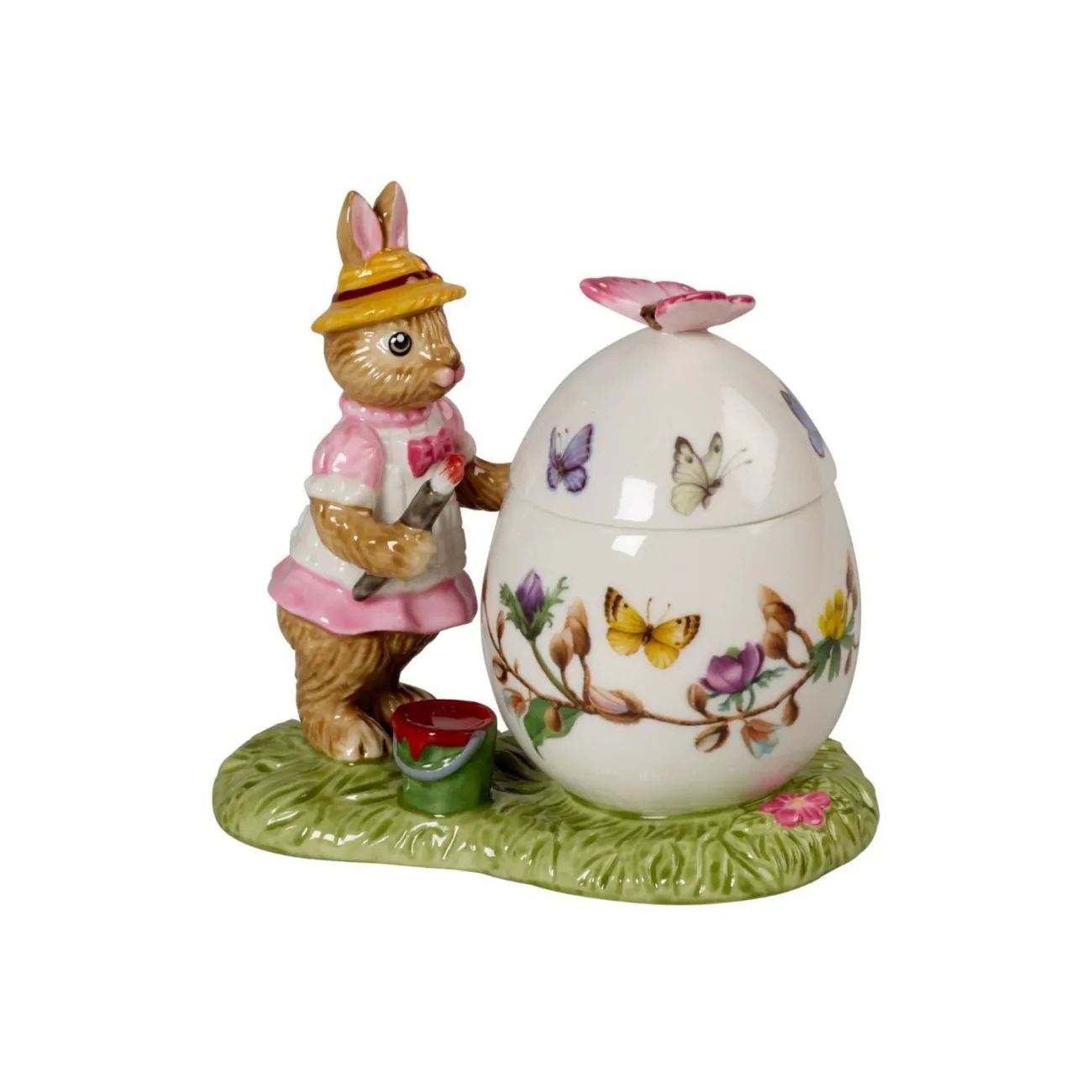 Δοχείο πορσελάνης αυγό με λαγό που ζωγραφίζει 11x6,5x9,5εκ. - Villeroy & Boch