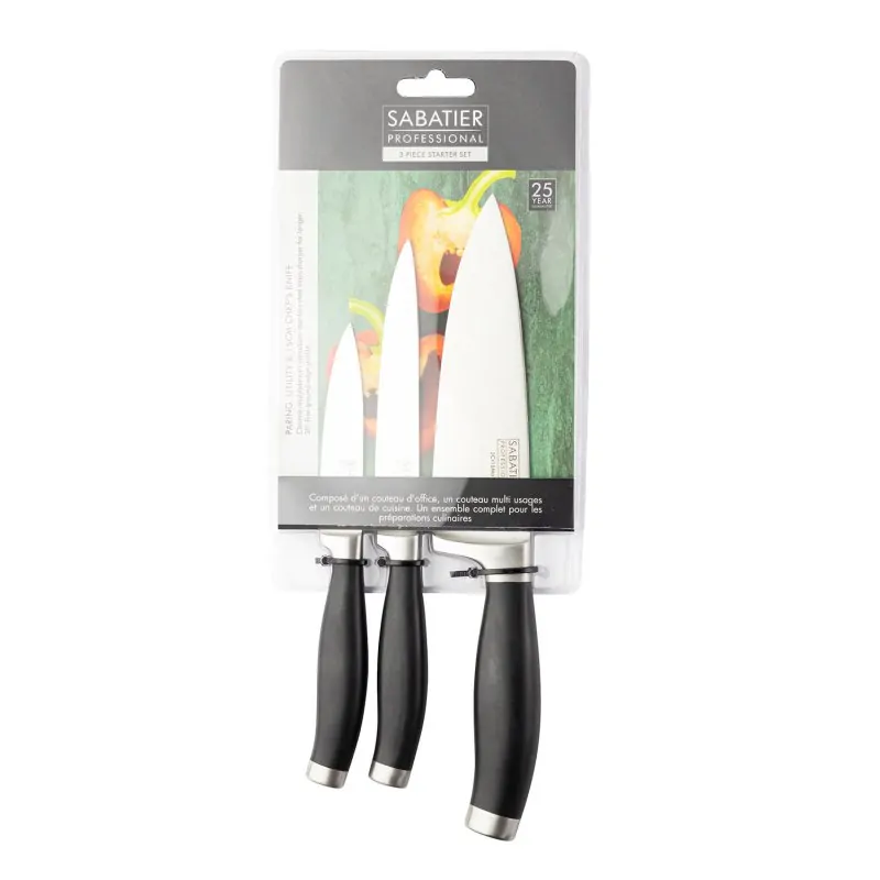 Σετ 3 μαχαιριών Chef Sabatier 15-12-9εκ. - Taylor's - Image 3