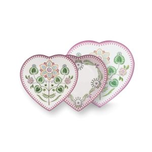 Lily&Lotus πιάτο σχήμα καρδιάς λιλά 21,5εκ. σετ/2- Pip Studio