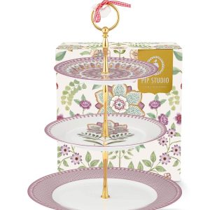 Lily&Lotus σταντ πορσελάνης για κέικ 3 επιπέδων λιλά - Pip Studio