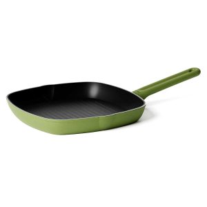 CookColor αντικολλητική γκριλιέρα πράσινη 28x28εκ. - Guzzini