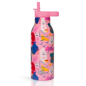 Μπουκάλι thermos "Faces" 550ml. - Ecolife