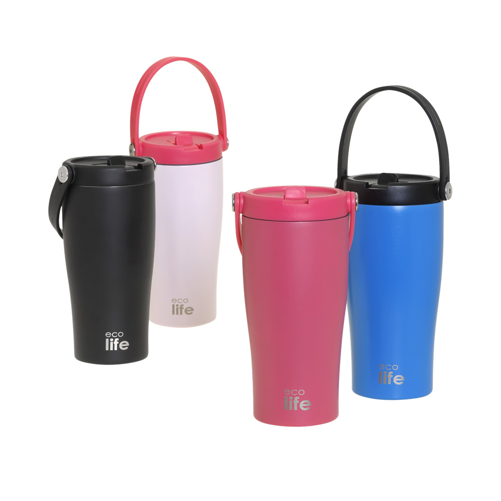 Κούπα μεταφοράς μαύρη 600ml. - Ecolife - Image 3