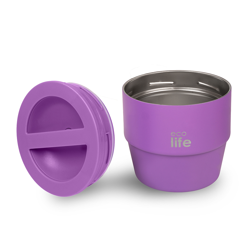 Φαγητοδοχείο thermos μωβ 750ml. - Ecolife - Image 2