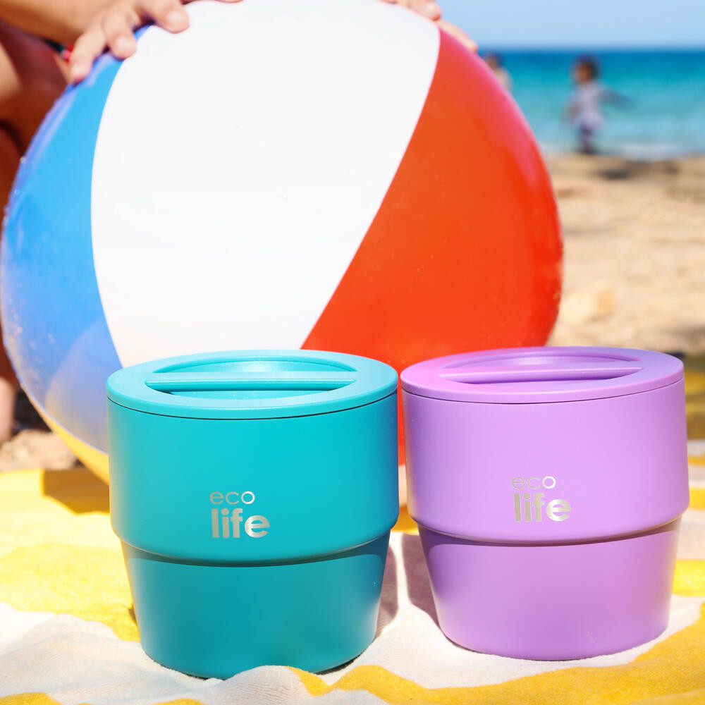 Φαγητοδοχείο thermos μωβ 750ml. - Ecolife - Image 3